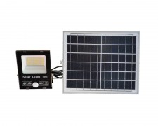 Соларен панел и LED прожектор 40W 1200lm 10Ah IP65 с датчик и дистанционно 