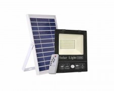 Соларен панел и LED прожектор 100W 2500lm 20Ah IP65 с датчик и дистанционно 