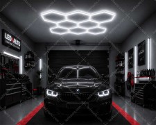 Хексагоново LED осветление 8 фигури 280W комплект Хексагоново LED осветление 8 фигури 280W комплект
