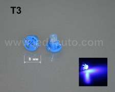 LED лампа за табло Т3 СИНЯ