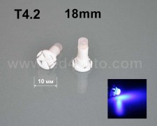 LED лампа за табло Т4.2 СИНЯ18mm