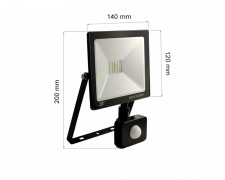 LED прожектор с PIR 20W 6000К